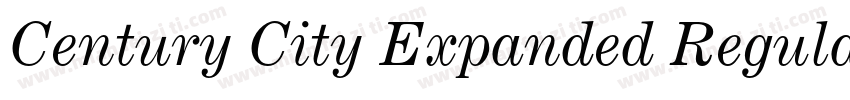 Century City Expanded Regular字体转换